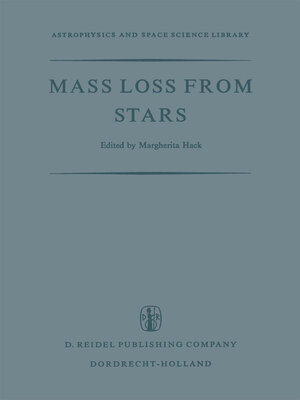 cover image of Mass Loss from Stars